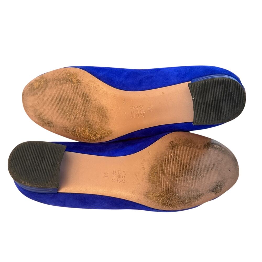 Vesba Cobalt Blue Suede Embroidered Loafers Low Heel EU 41 US 9.5 - Picture 9 of 16